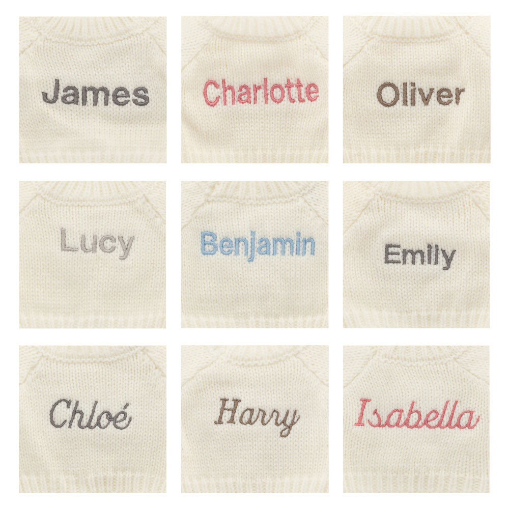 Bashful Cream Bunny with Personalised Cream Jumper - Image 2