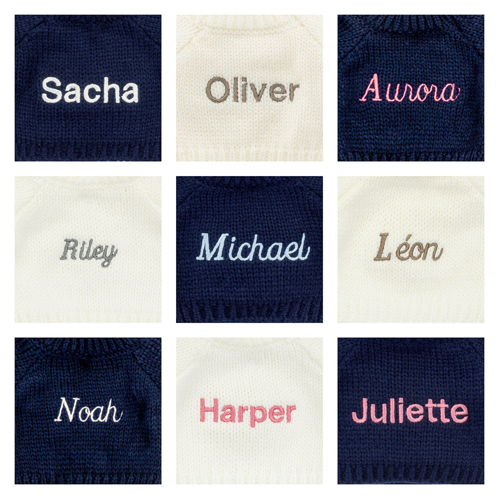Bashful Luxe Bunny Nimbus with Personalised Navy Jumper - Image 2