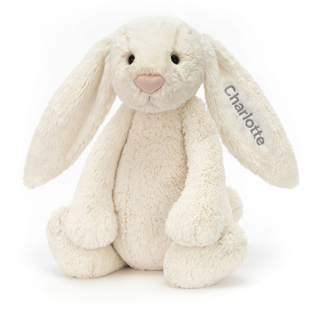 Personalised Bashful Cream Bunny Huge