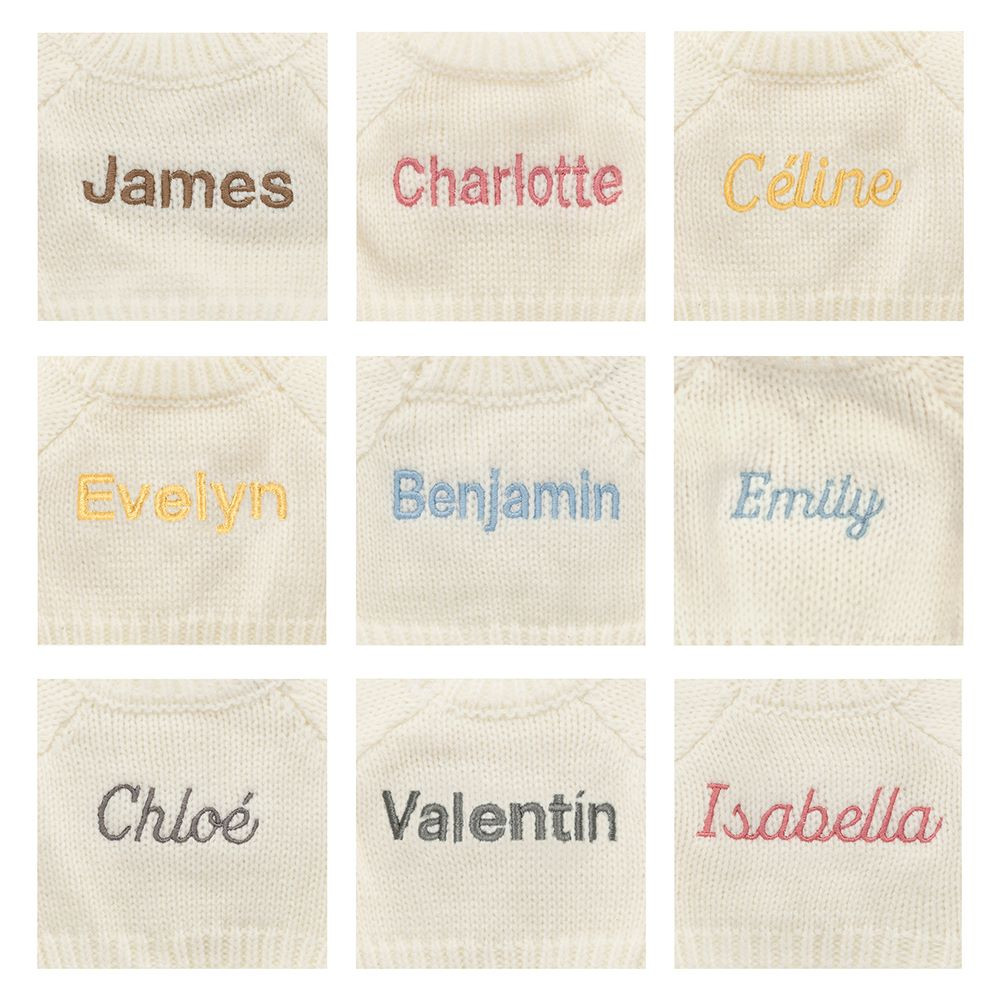 Blossom Blush Bunny 'Cherry' with Personalised Cream Jumper - Image 2