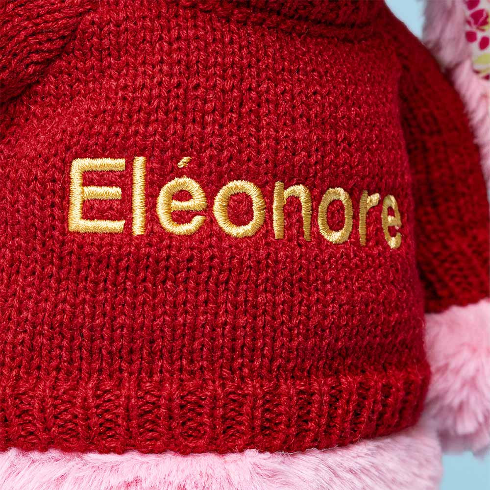Blushkin Blossom Luxe Bunny with Personalised Red Jumper - Image 2