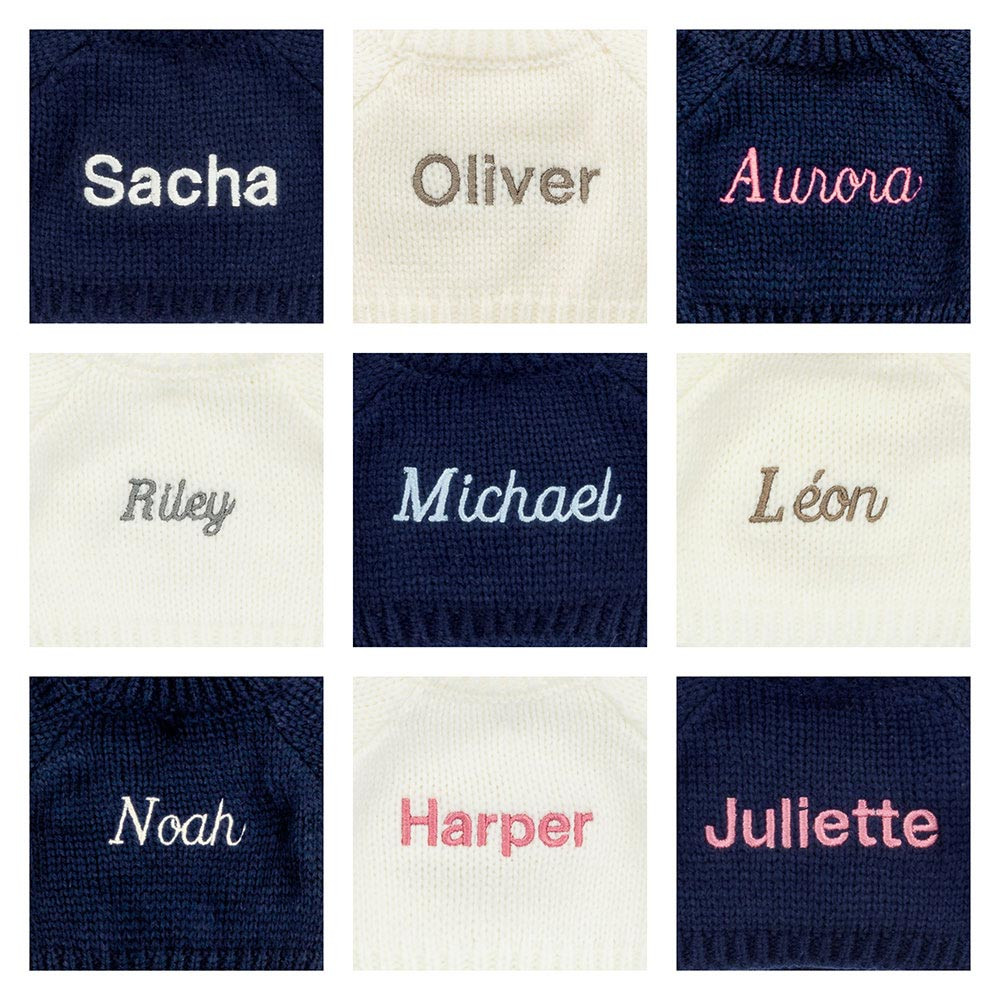 Bashful Kitten with Personalised Cream Jumper - Image 2