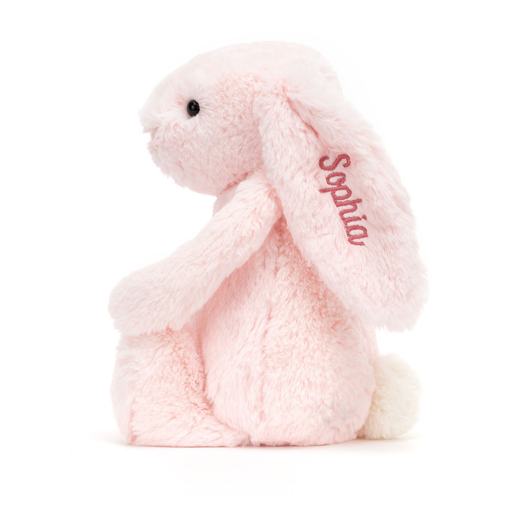 Personalised Bashful Pink Bunny Medium - Image 2