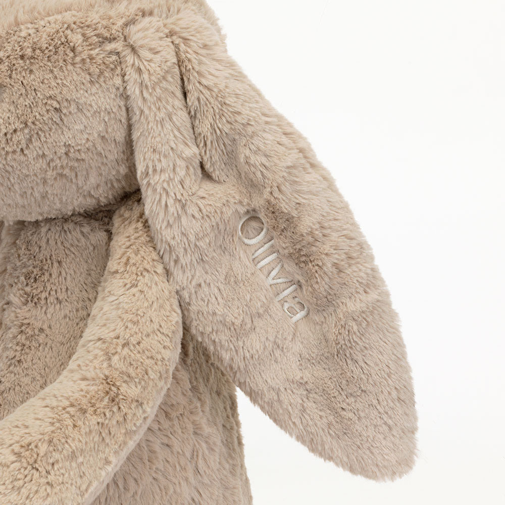 Personalised Bashful Beige Bunny Huge - Image 2